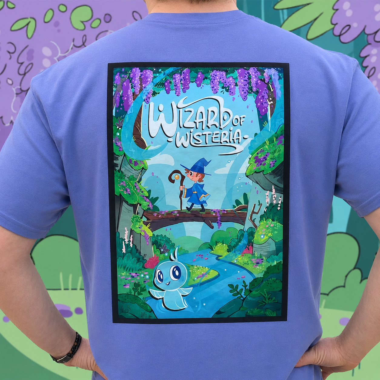 Wizard of Wisteria Cover Heavy Cotton T-Shirts