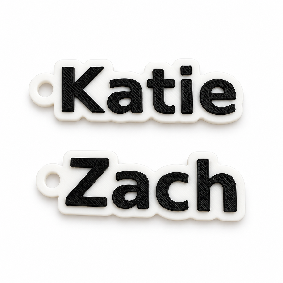 Custom Two-Color Name Tag