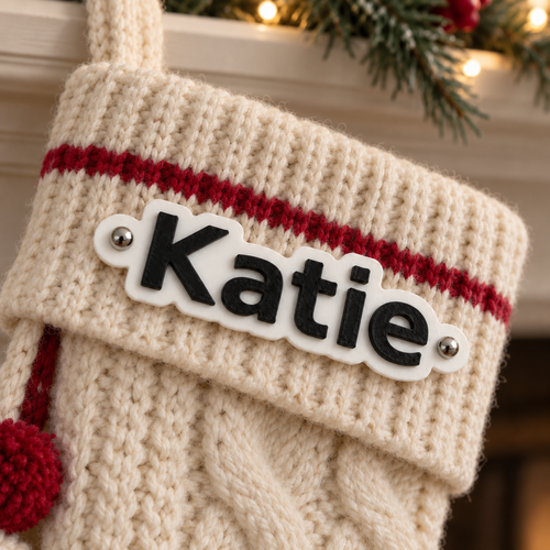 Custom Two-Color Name Tag