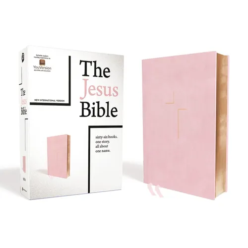 The Jesus Bible, NIV Edition, Imitation Leather, Pink