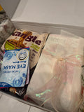 Example surprise book and goodies box; contents vary