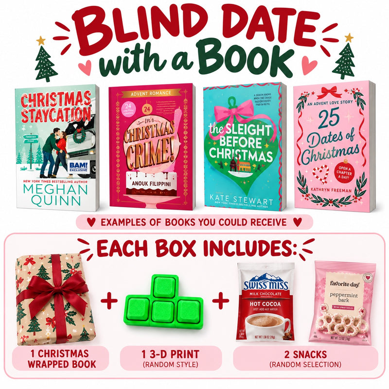 Christmas Blind Date with a Book — Christmas Book, 3D Toy, Hot Chocolate & Two Snacks