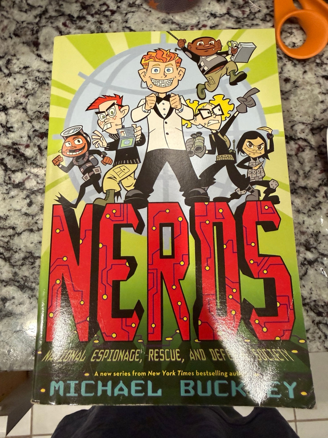 Original photo of NERDS: National Espionage, Rescue, and Defense Society (Book 1) — actual preowned copy